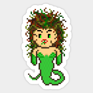 Pixel Monster Medusa Sticker